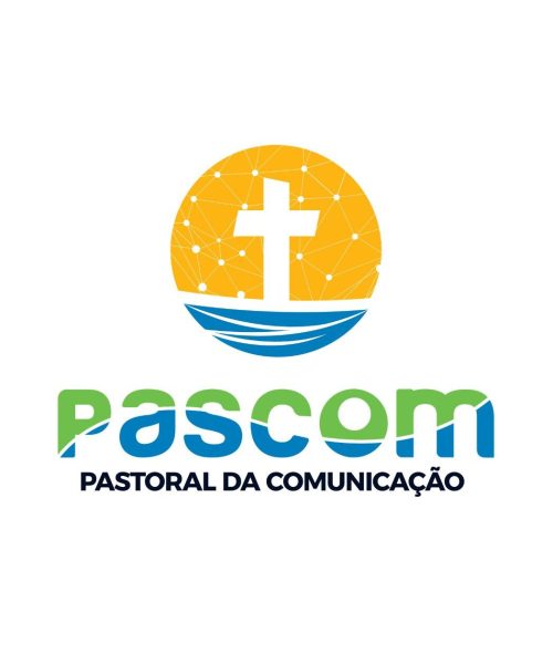 Crachá empresarial com foto e informações simples azul verde e branco (1)
